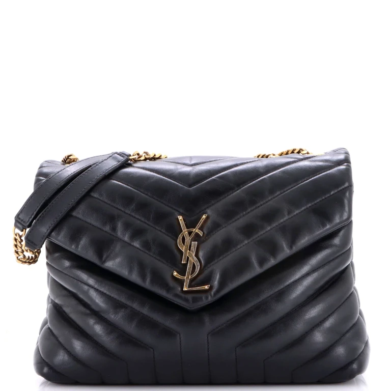 Loulou Shoulder Bag Matelasse Chevron Leather Medium