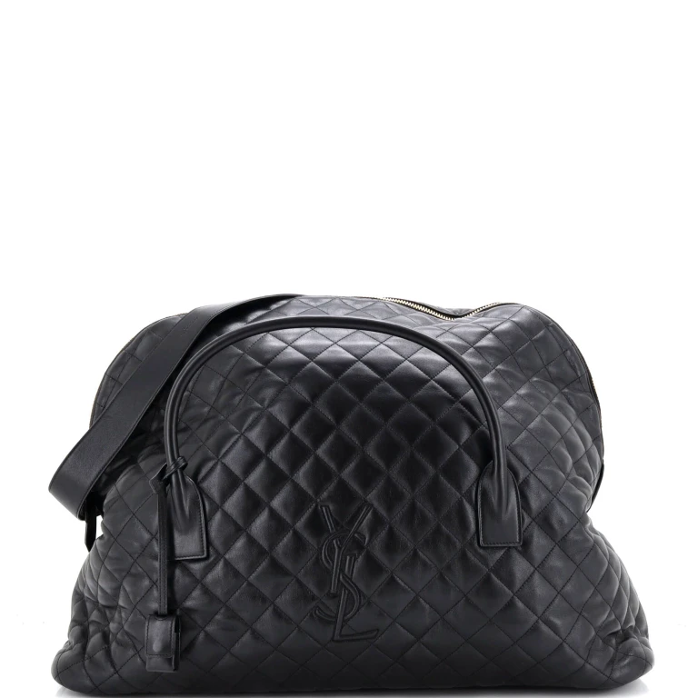 ES Giant Travel Bag Quilted Leather