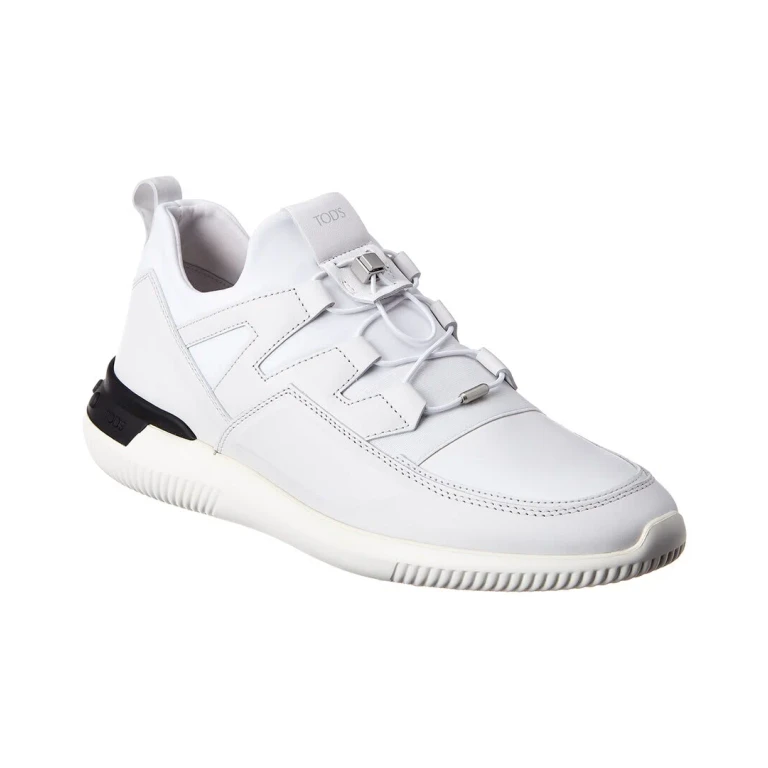 Tods Active Sport Light Leather & Neoprene Sneaker