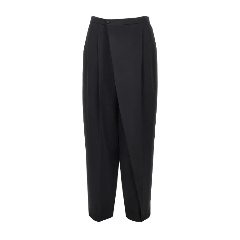 Wrap-over satin pants Woman 42