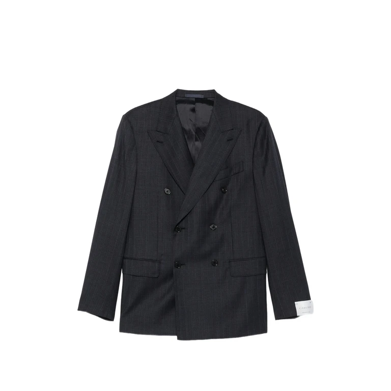 Pinstripe Double-breasted Suit