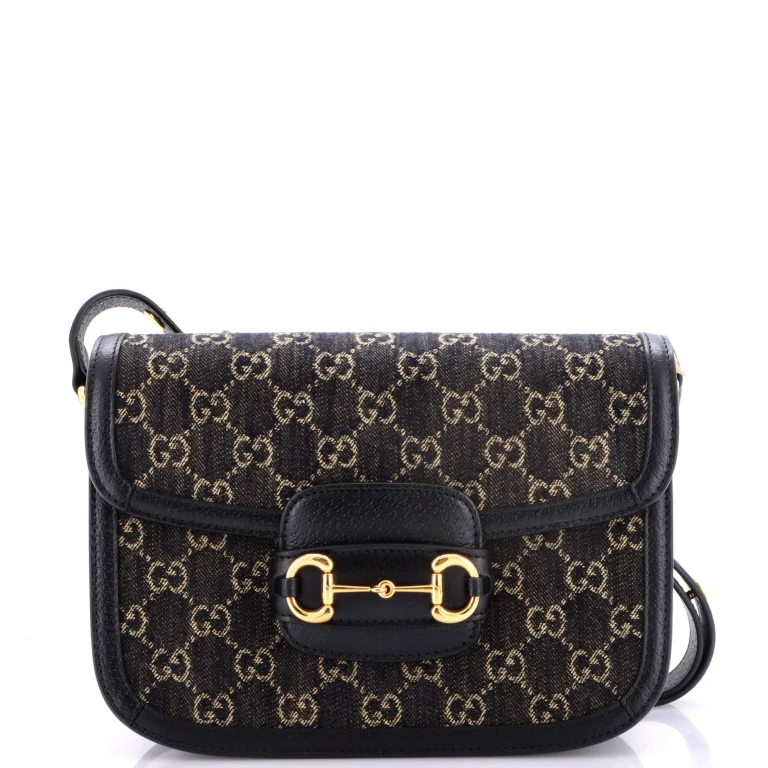 Horsebit 1955 Shoulder Bag GG Denim Small