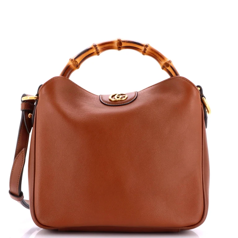 Diana NM Bamboo Shoulder Bag Leather Small