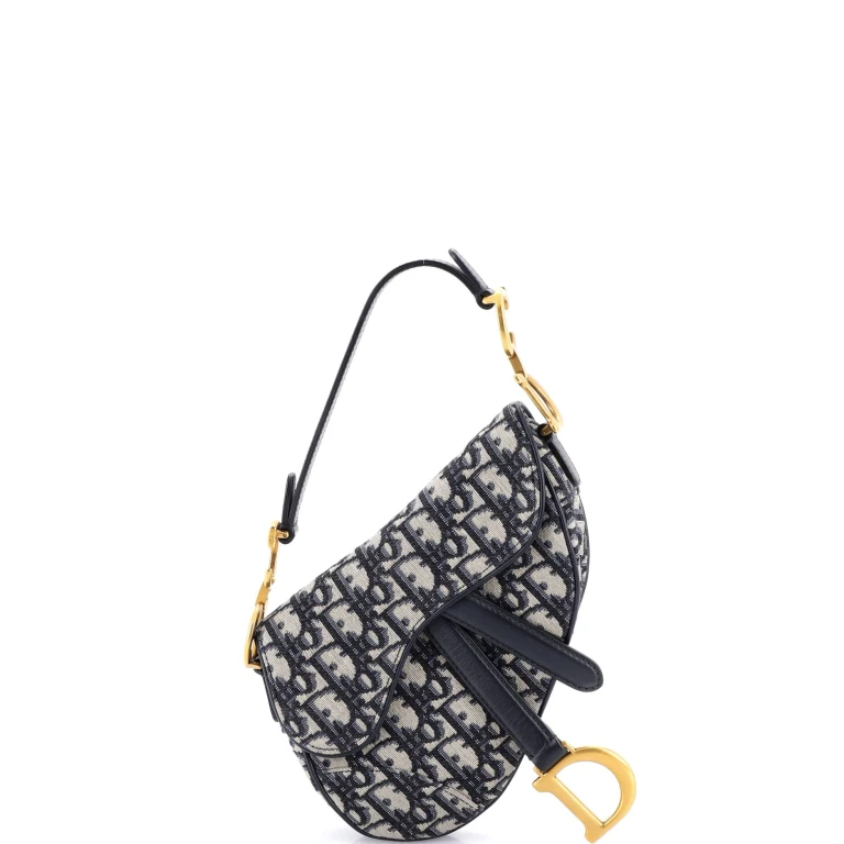 Saddle Handbag Oblique Canvas Mini