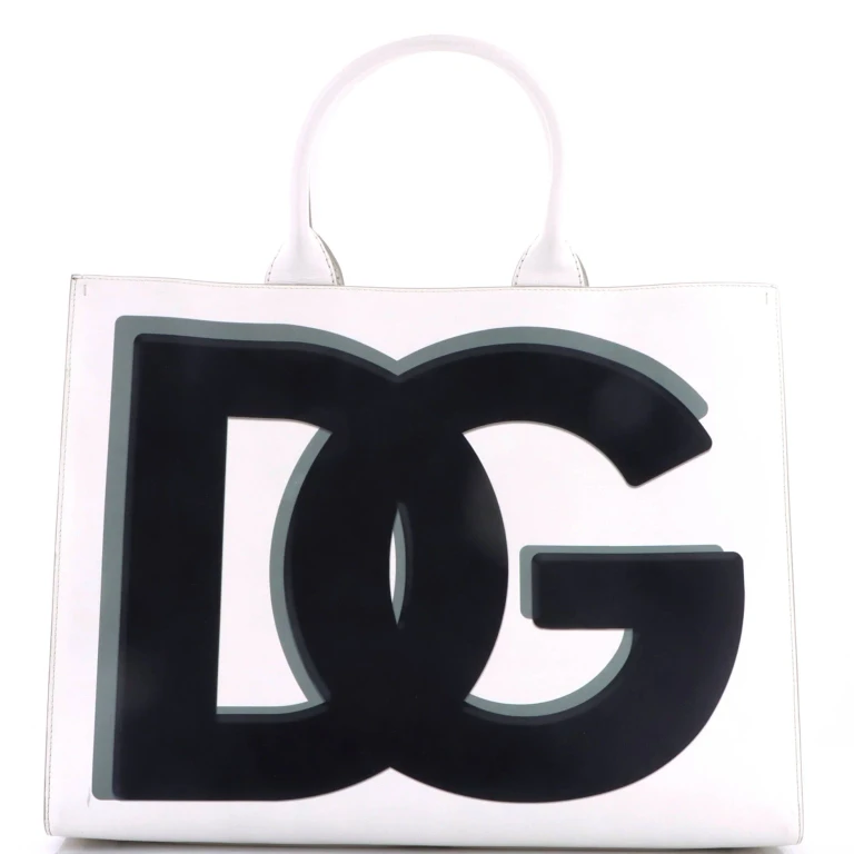 DG Daily Shopping Tote Printed Leather Large