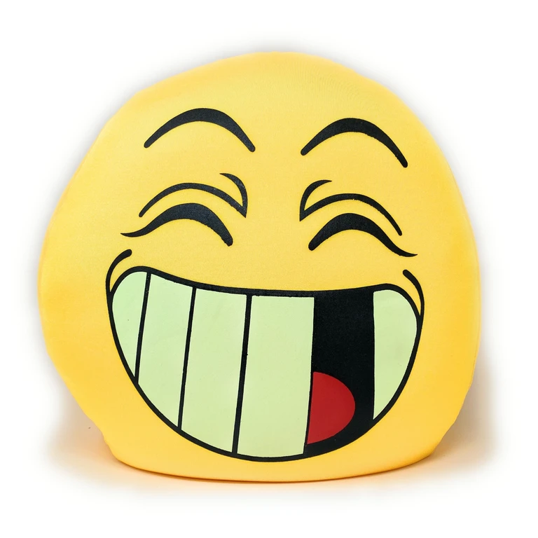 Tache Squishy Emoji Microbead Throw Pillow