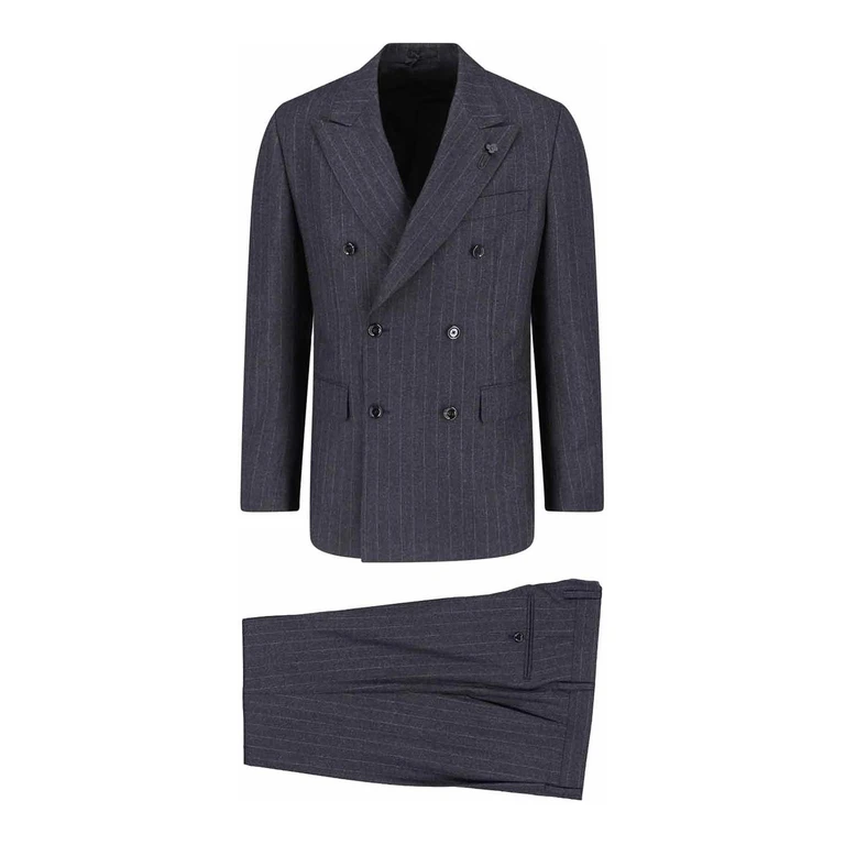 Formal Single-Breasted Virgin Wool Suit with Patch Pockets (AC6301EACIF67536920)