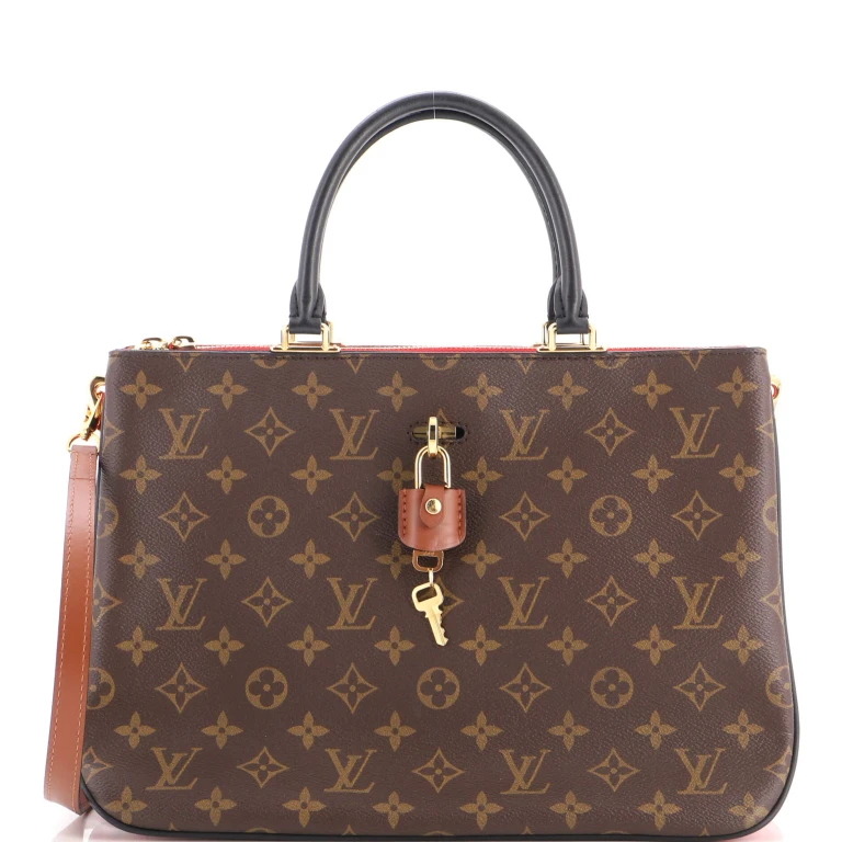 Millefeuille Handbag Monogram Canvas and Leather