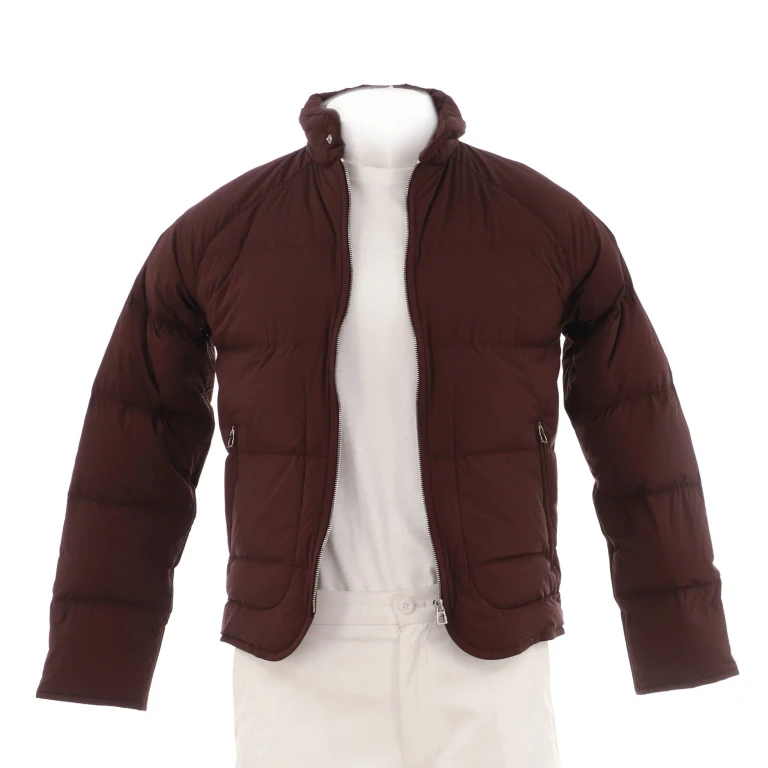Men's Piumino Extra-Light Puffer Coat Quilted Polyamide Blend with Down