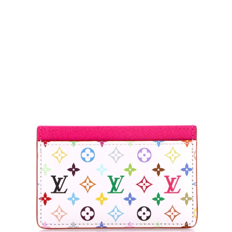 x Takashi Murakami Card Holder Monogram Multicolor with Leather