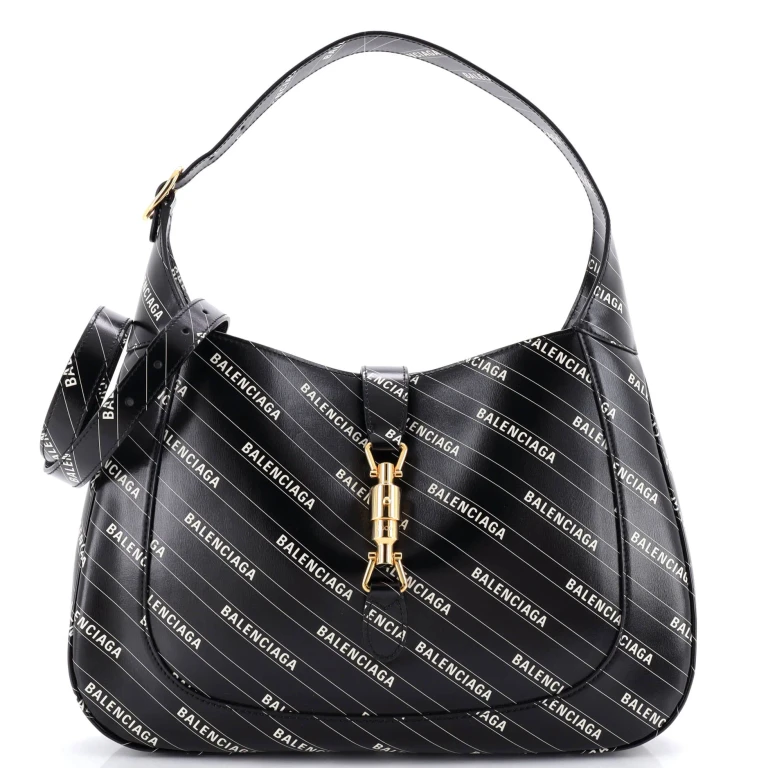x Balenciaga The Hacker Project Jackie 1961 Hobo Printed Leather Medium