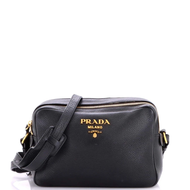 Double Zip Camera Bag Vitello Daino