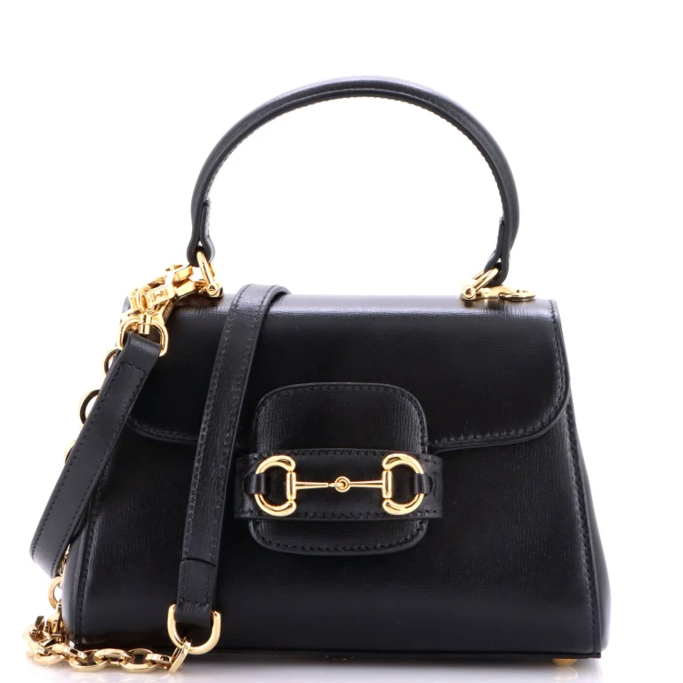 Horsebit 1955 Top Handle Flap Bag Leather Mini