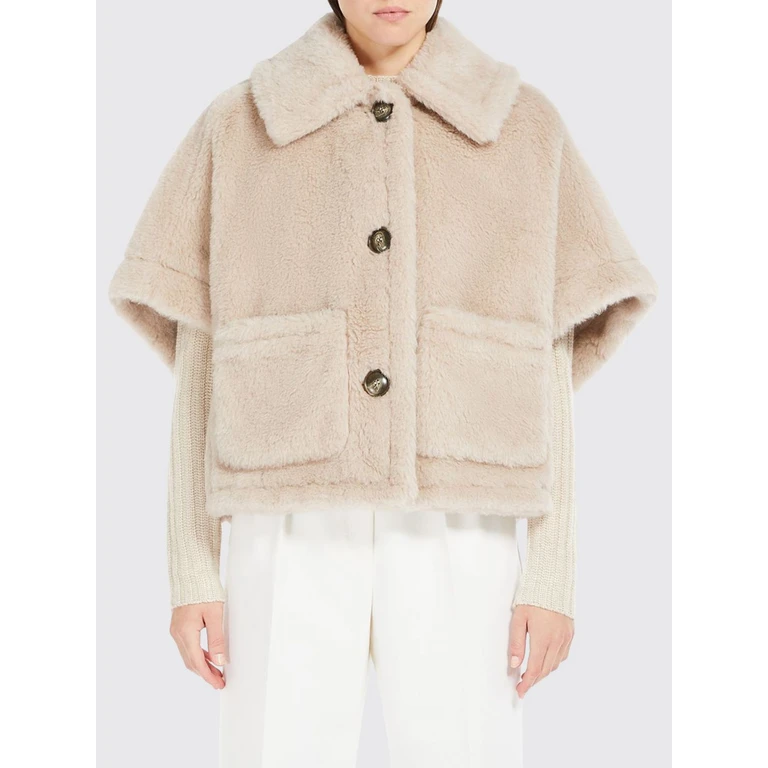 Alpaca and Wool Teddy Jacket on Silk Base with Kimono Sleeves (2624736242600002)