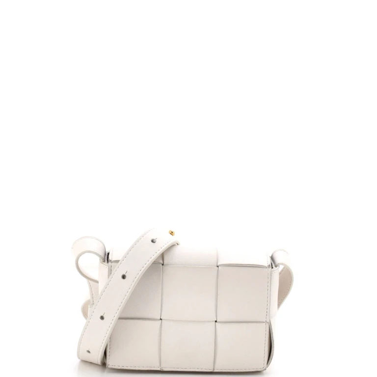 Cassette Crossbody Bag Maxi Intrecciato Leather Candy