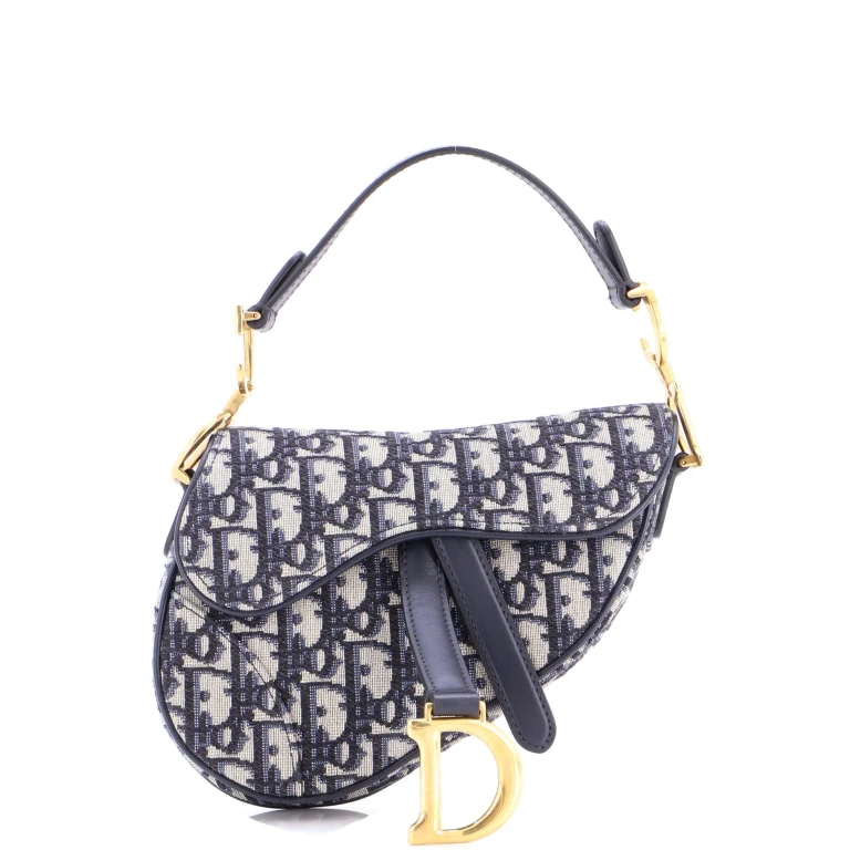 Saddle Handbag Oblique Canvas Mini
