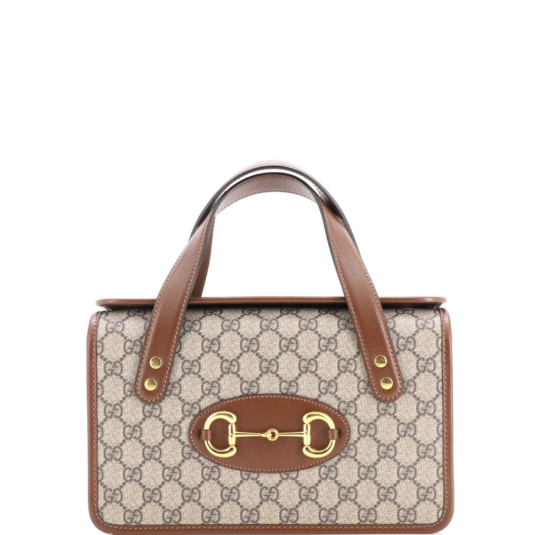 Horsebit 1955 Boston Bag GG Coated Canvas Small