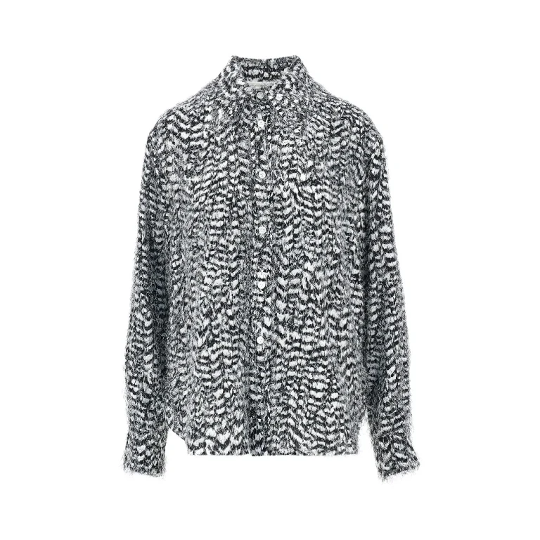 Chemise Bottega Veneta en viscose fil coupé à effet plume