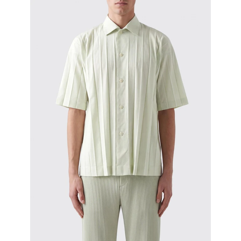 HOMME PLISSE' ISSEY MIYAKE Shirt Men color Green (HP68FJ30001)