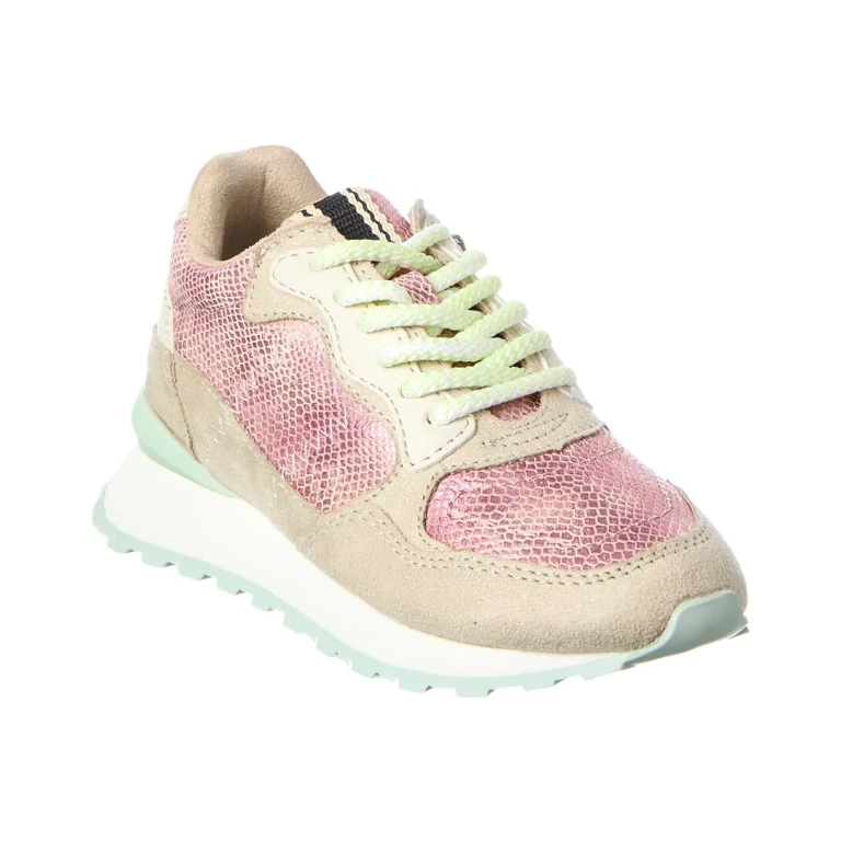 Phoebe Leather-Trim Sneaker