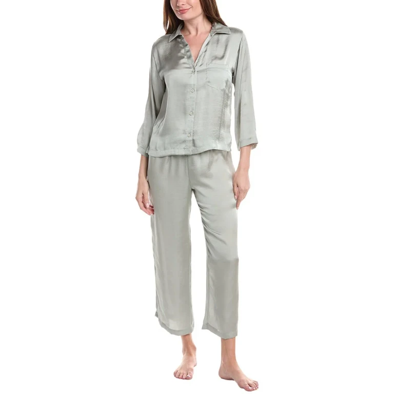 2Pc Ashley Icon Notch Pajama Set