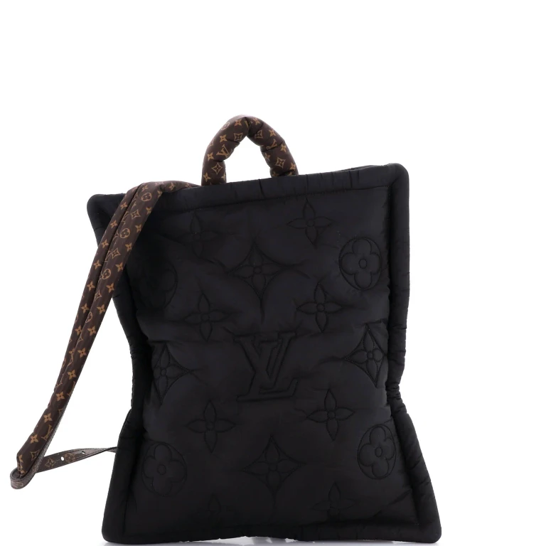 Pillow Backpack Monogram Quilted Econyl Nylon