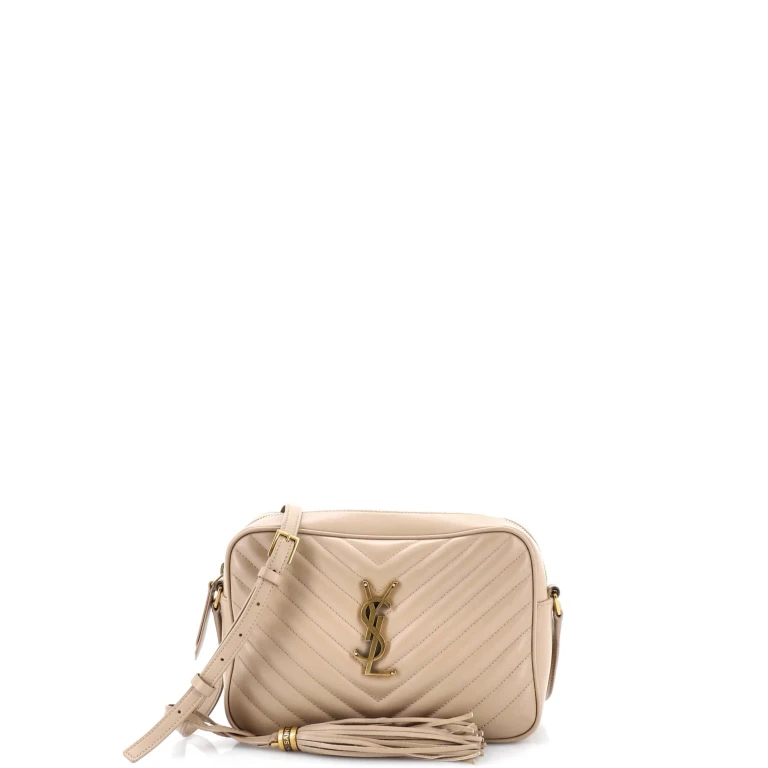 Lou Camera Bag Matelasse Chevron Leather Small