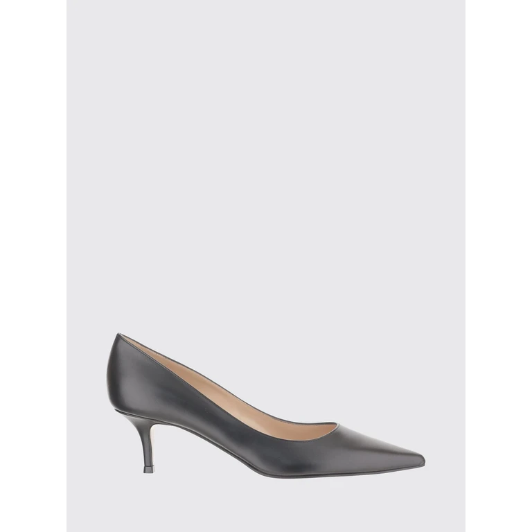 Sapatos clássicos Gianvito Rossi em pele preta