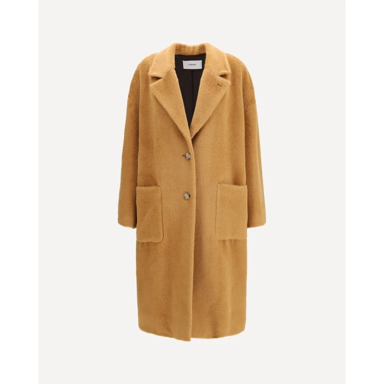 Long alpaca and wool-blend Coat Female 40