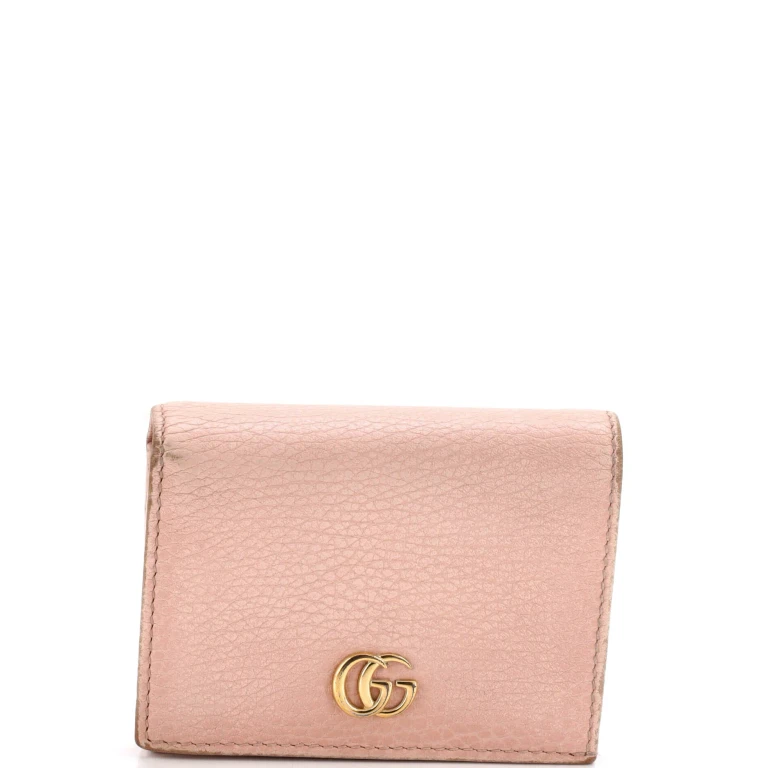 GG Marmont Flap Card Case Leather