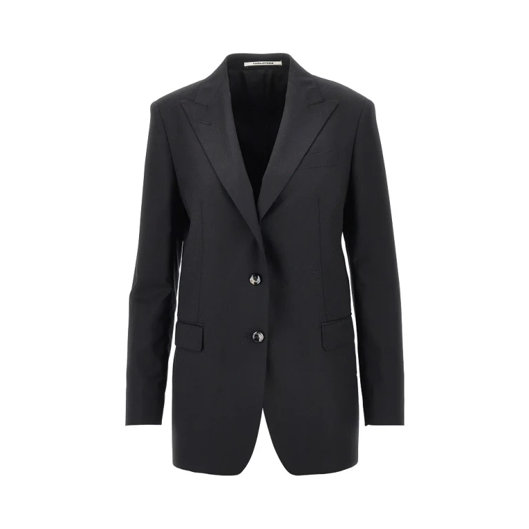 Wool and silk 'Bertha' single-breasted jacket Woman 40