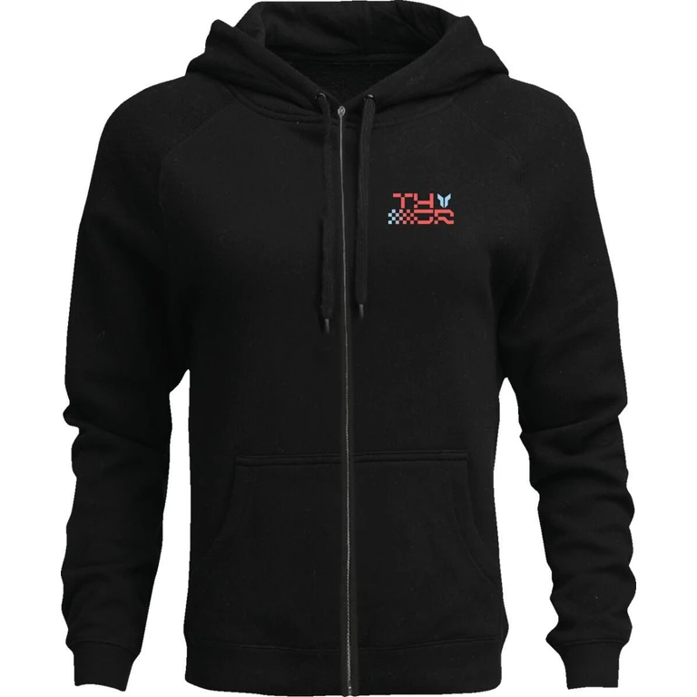 3050-7229 - Thor Vantage Zip-Up Hoodie Large - Black