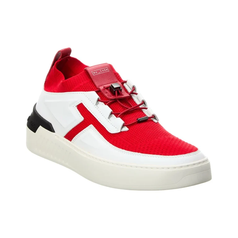 Tod'S X No_Code Knit & Leather Sneaker