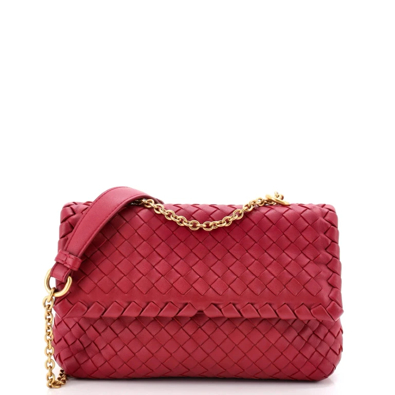 Olimpia Crossbody Bag Stitched Intrecciato Nappa Baby
