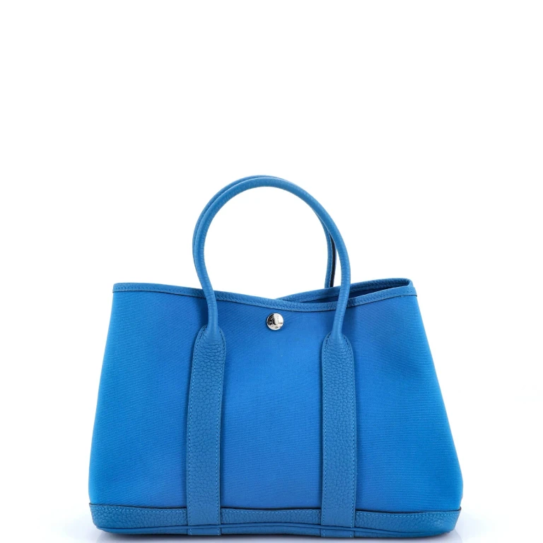 Garden Party Tote Toile and Leather 30