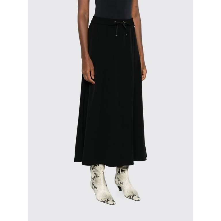 A-Line Midi Skirt in Jersey with High Elasticated Waist (GN000093D127559300)