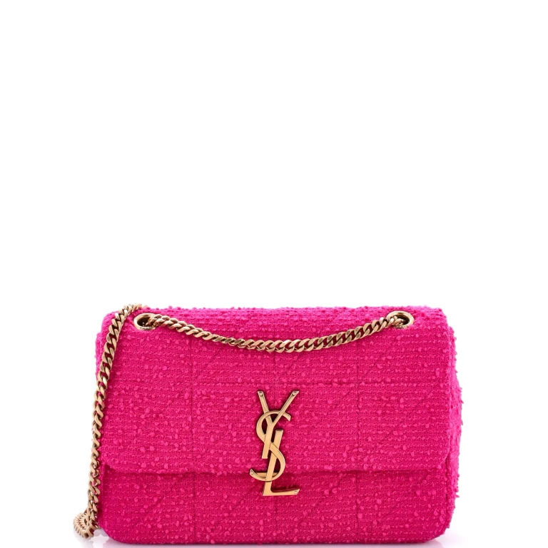 Jamie Flap Bag Quilted Boucle Tweed Medium