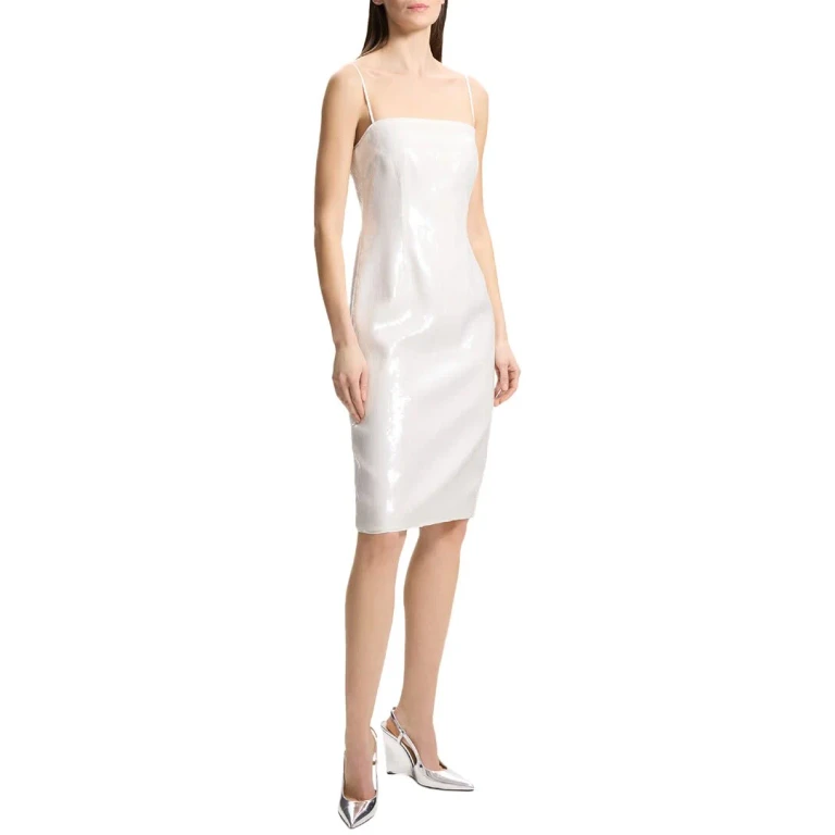 Theory Wide Strap Slip Dress