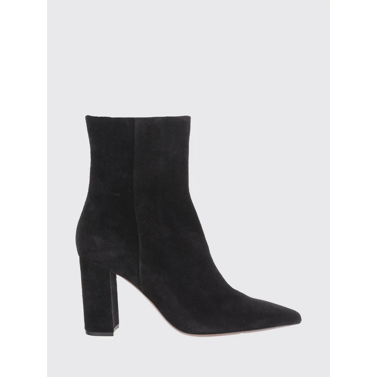 Anja Suede High-Heeled Ankle Boots (PX2052XV003BLACK)