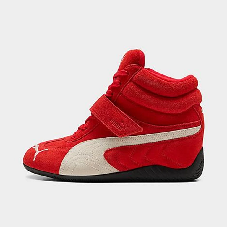 Women's Puma Speedcat Wedge Casual Shoes in For All Time Red/PUMA White Size: 6.0