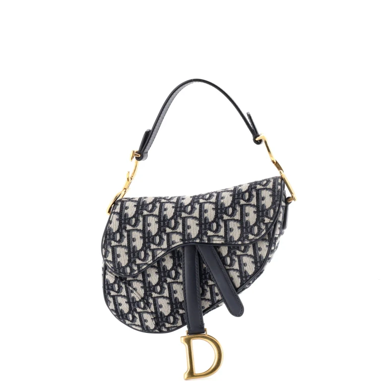 Saddle Handbag Oblique Canvas Mini