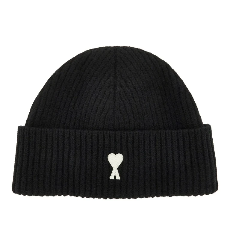 'Ami de Coeur' wool beanie hat Man One Size