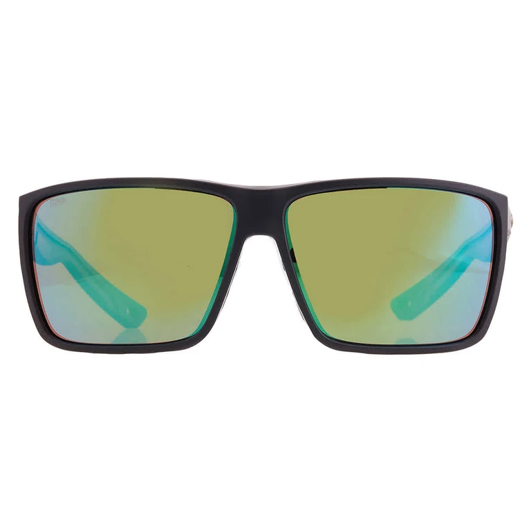 RINCON II Green Mirror Polarized Glass Rectangular Mens Sunglasses 6S9121 912104 64