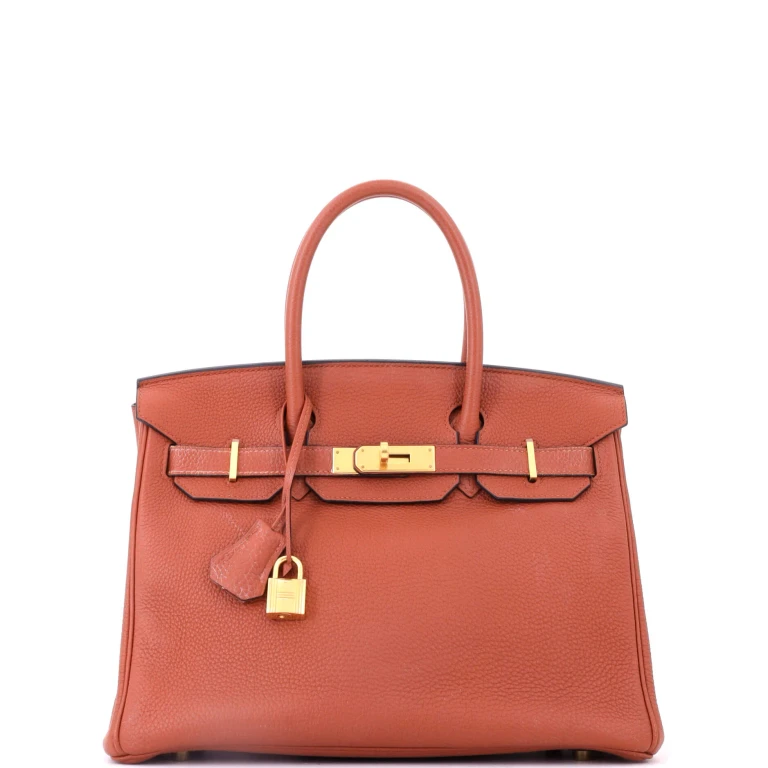 Birkin Handbag Cuivre Togo with Gold Hardware 30