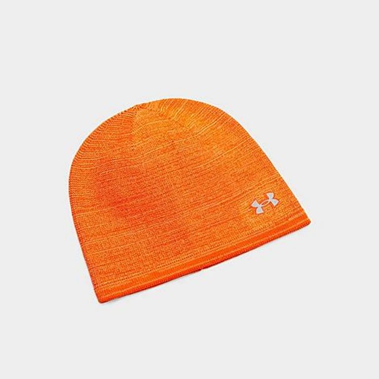 Under Armour Velociti Elite Reflective Beanie Hat in Outrageous Orange/Reflective