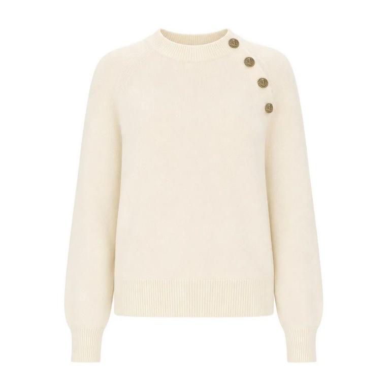 Pull Col Rond en Noir et Blanc