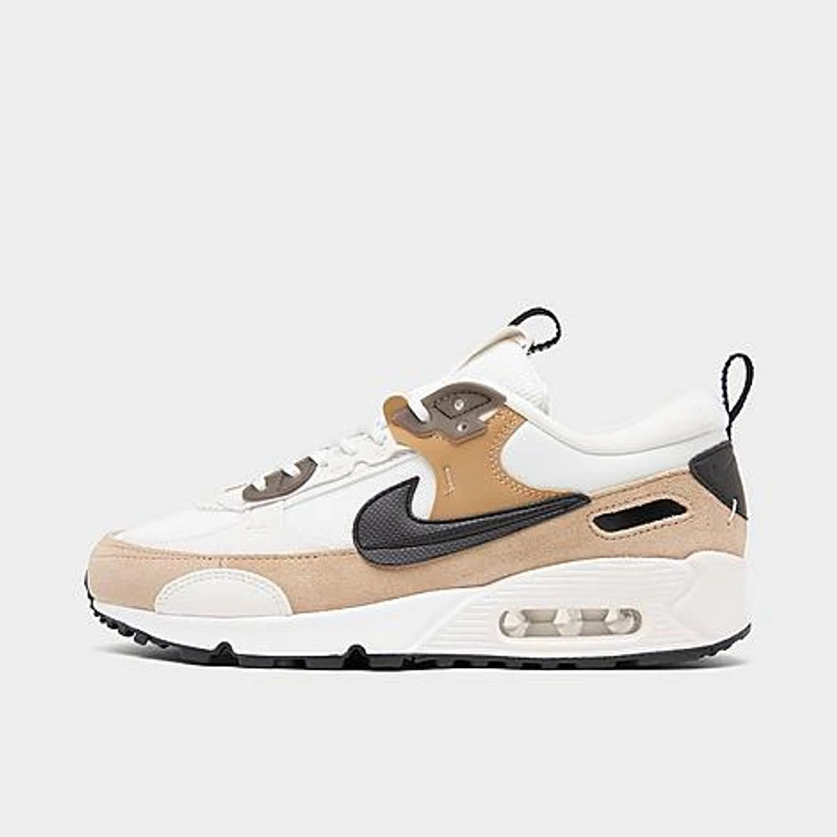 Women's Air Max 90 Futura Casual Shoes in Phantom/Black/Hemp Size: 5.0