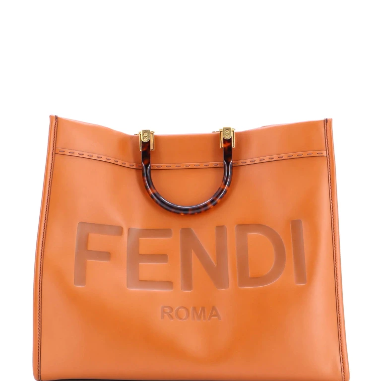 Sunshine Shopper Tote Leather Large