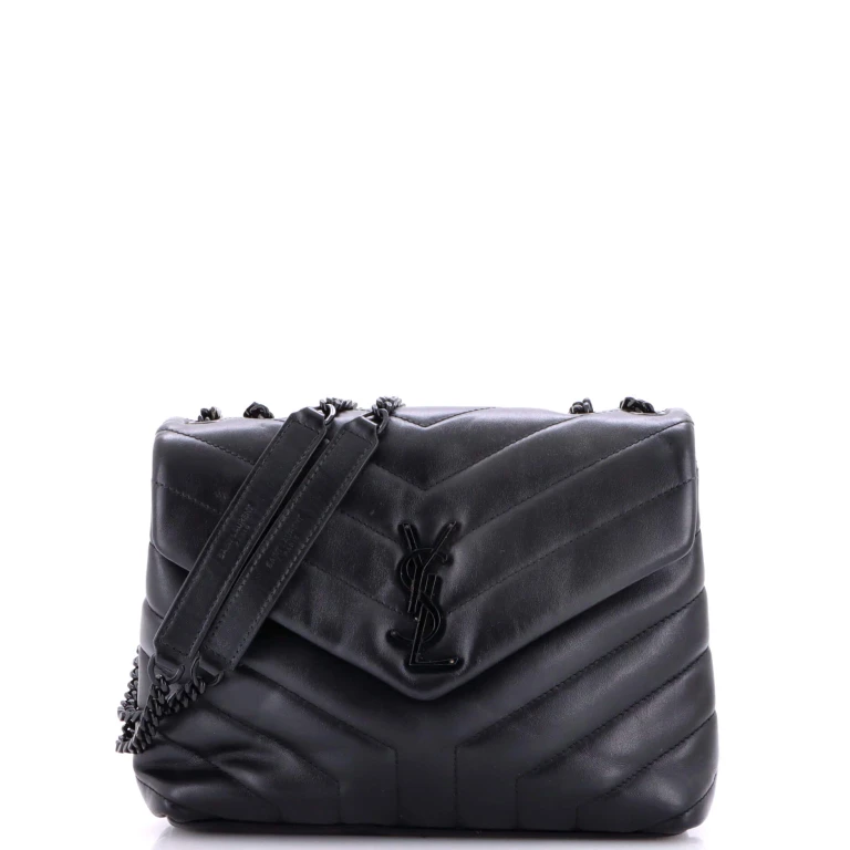 Loulou Shoulder Bag Matelasse Chevron Leather Small