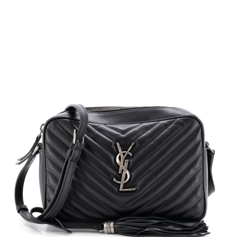 Lou Camera Bag Matelasse Chevron Leather Small